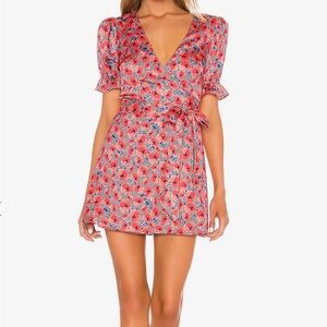 House of Harlow 1960 Red Floral Mini Dress